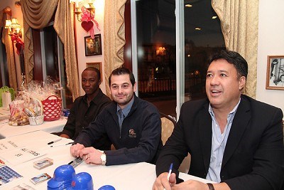 Mohawk Valley GM Travis Heiser with Ron Darling and Mel Rojas Jr