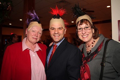 Pat Beck, Assemblyman Amedore, and Mayor Thane