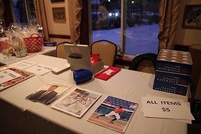 Darling and Rojas' Autograph Table