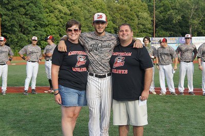 John Razzino and his host family