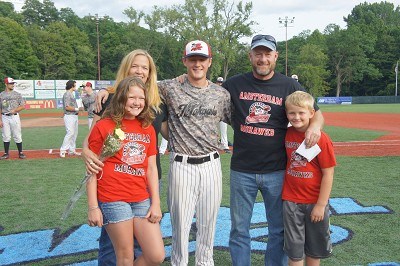 Joe Randall and his host family