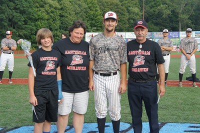 Jake Salpietro and his host family