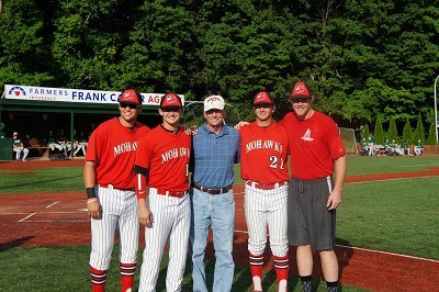 Bob Adamson with Brendan Tracy, Drew Freedman, Tyler Kirkpatrick, and Jake Mielock