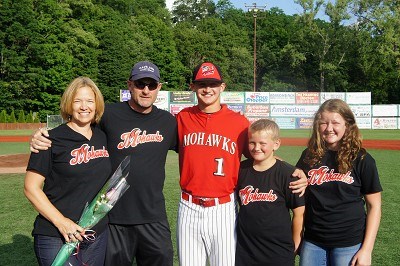 Ross and Jen Marshall and family with Drew Freedman