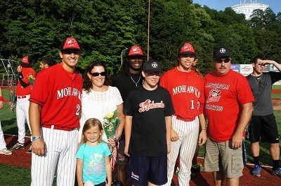 Steve and Theresa Diviyak and family with Kyle Dean, Nygeal Andrews and Aidan McDermott