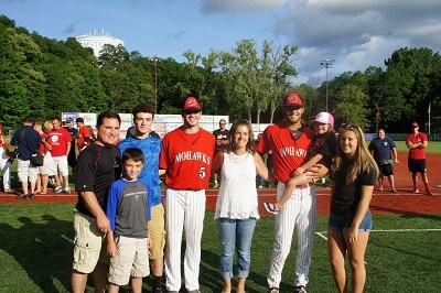 Spagnola family with Zach Logue and Riley Mahan