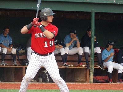 Brown Third Basemen Kevin Guthrie takes his at-bat