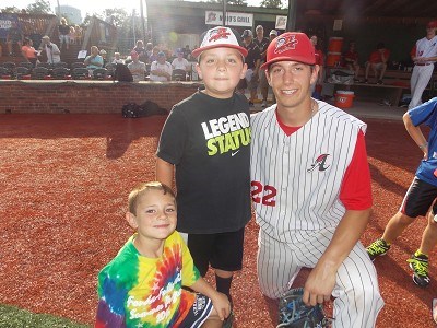 Austin Keen with his Baseball Buddies