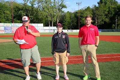 Barry announces our athletic trainers from St. Mary's Healthcare