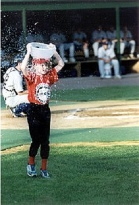 More water balloon catching.